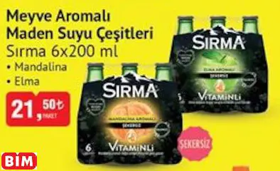 SIRMA MEYVE AROMALI MADEN SUYU ÇEŞİTLERİ